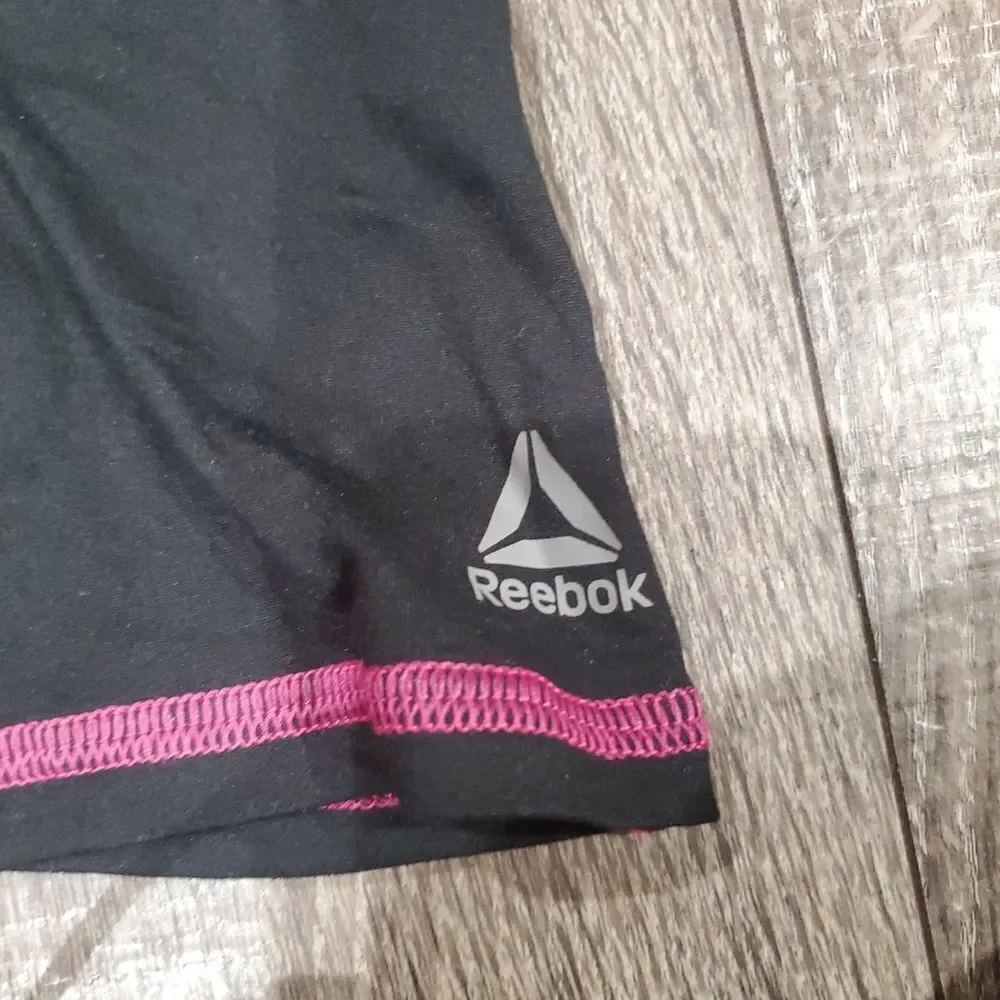 Girls Matching Set Size L Reebok Black and Pink Activewear Set